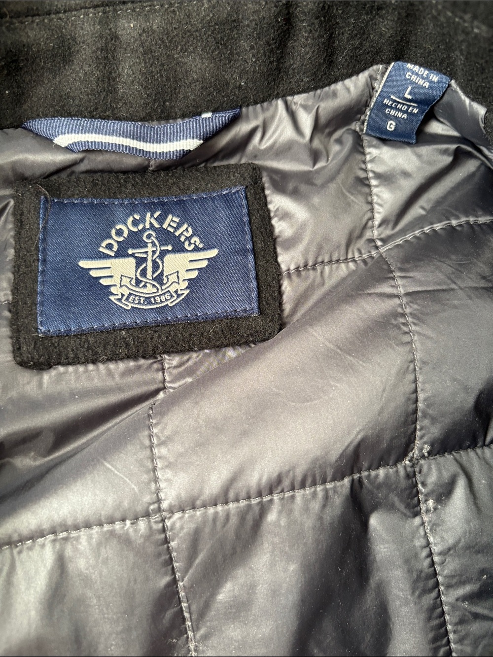 Men's Dockers heavy wool like coat - Picture 5 of 7